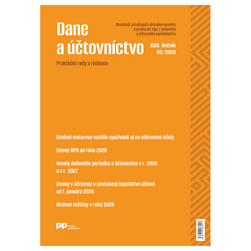 Dane a účtovníctvo 3/2026