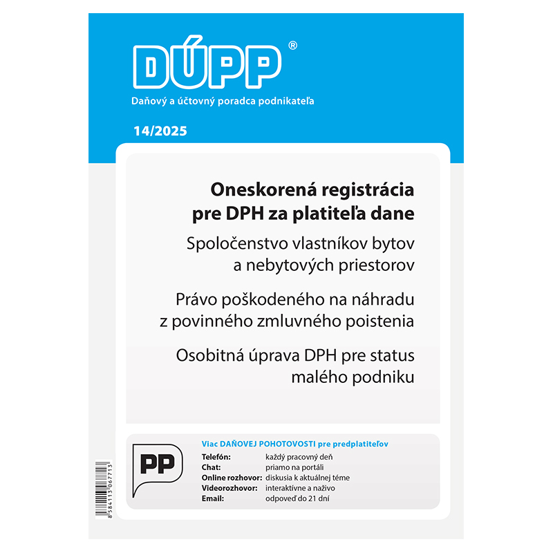 Daňový a účtovný poradca podnikateľa 14/2025