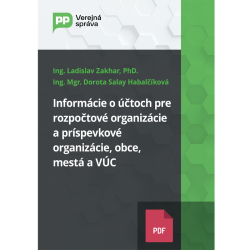 Informcie o toch pre rozpotov organizcie a prspevkov organizcie, obce, mest a VC