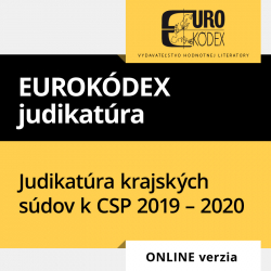 Judikatra krajskch sdov k CSP 2019  2020 (ONLINE verzia)