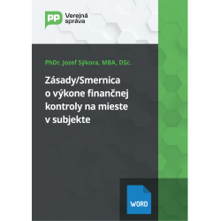 Zsady/Smernica o vkone finannej kontroly na mieste v subjekte