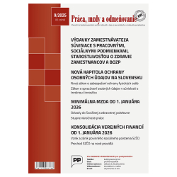 Pr�ca, mzdy a odme�ovanie 9/2025